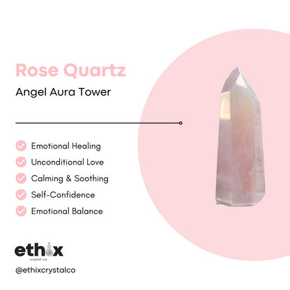 Rose Quartz Angel Aura Tower