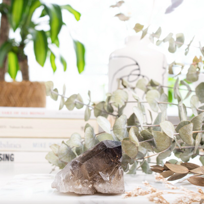 Smoky Quartz Geode Cluster