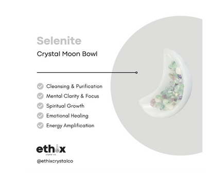Selenite Moon Bowl