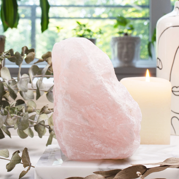 Large Rose Quartz Rough Cut Boulder