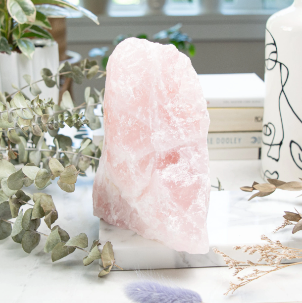 Large Rose Quartz Rough Cut Boulder