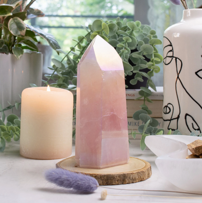 Rose Quartz Angel Aura Tower