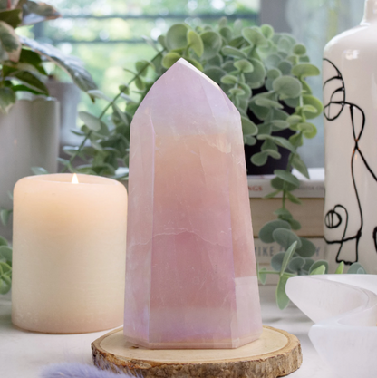 Rose Quartz Angel Aura Tower