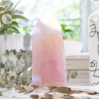 Rose Quartz Angel Aura Tower