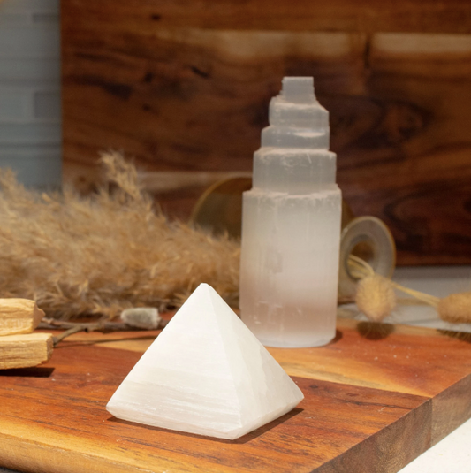 Selenite Crystal Pyramid