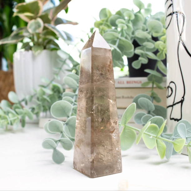 Smoky Quartz Obelisk Tower