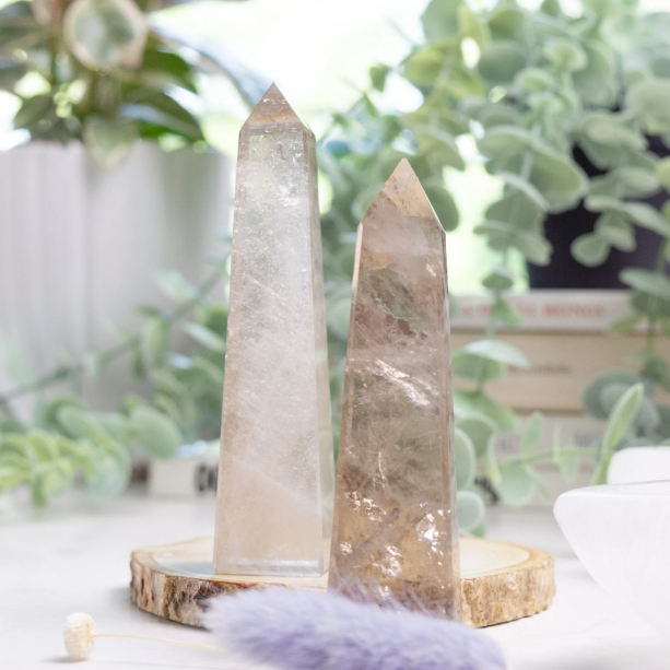 Smoky Quartz Obelisk Tower