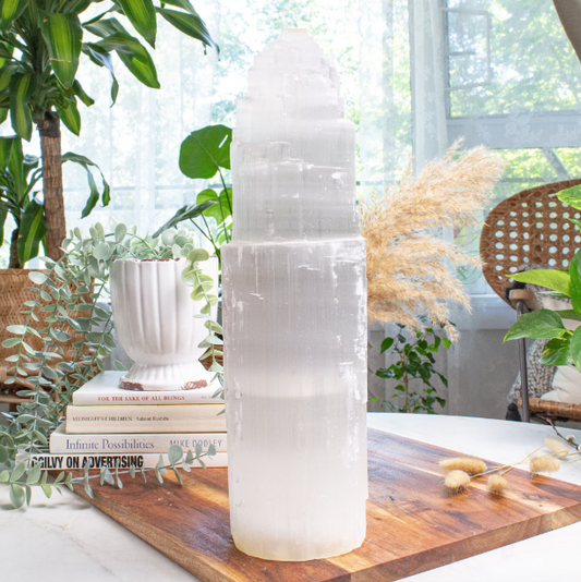 Selenite Crystal Lamp