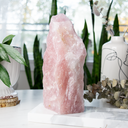 XXL Rose Quartz Rough Boulder