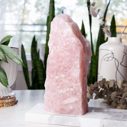 XXL Rose Quartz Rough Boulder