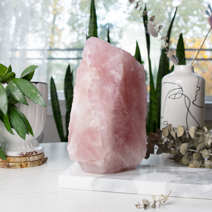 XXL Rose Quartz Rough Boulder