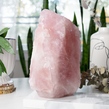 XXL Rose Quartz Rough Boulder