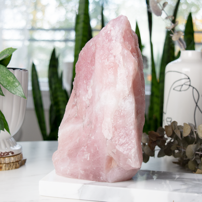 XXL Rose Quartz Rough Boulder