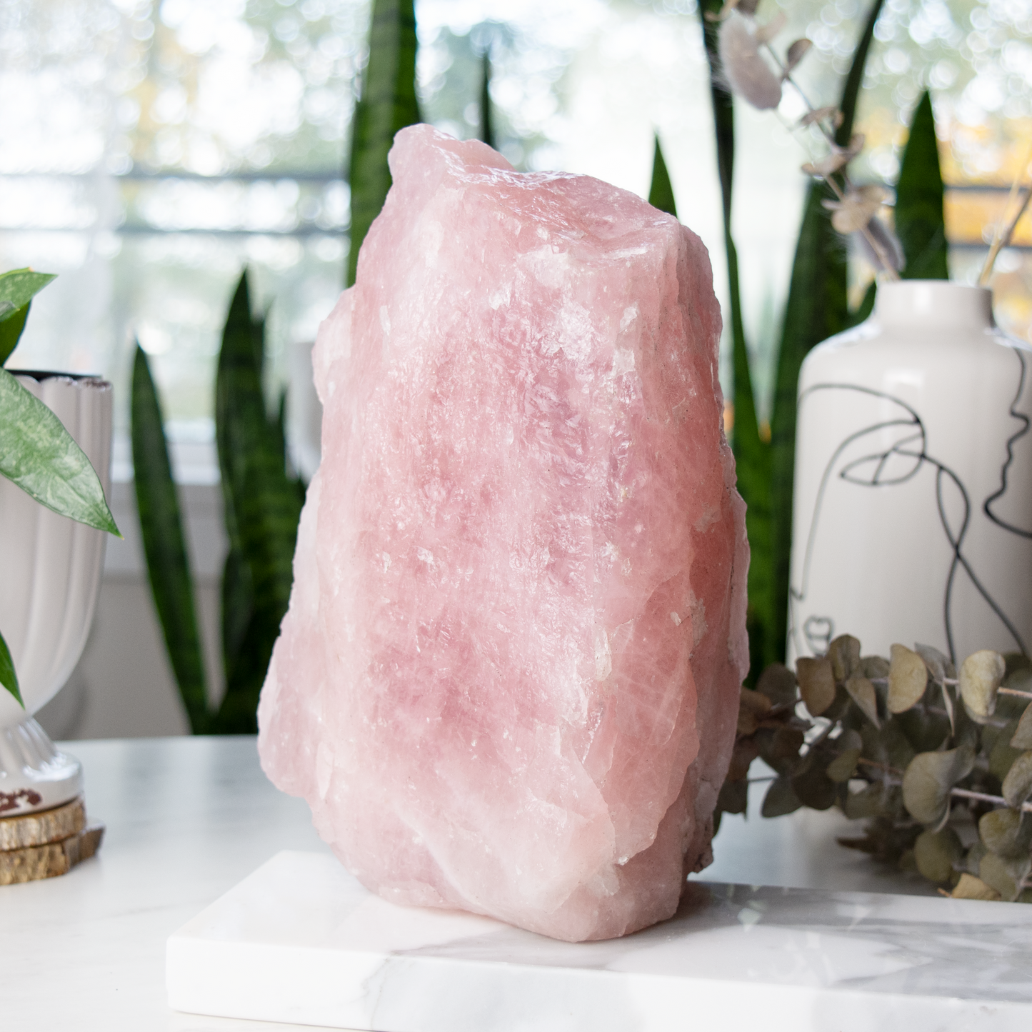 XXL Rose Quartz Rough Boulder